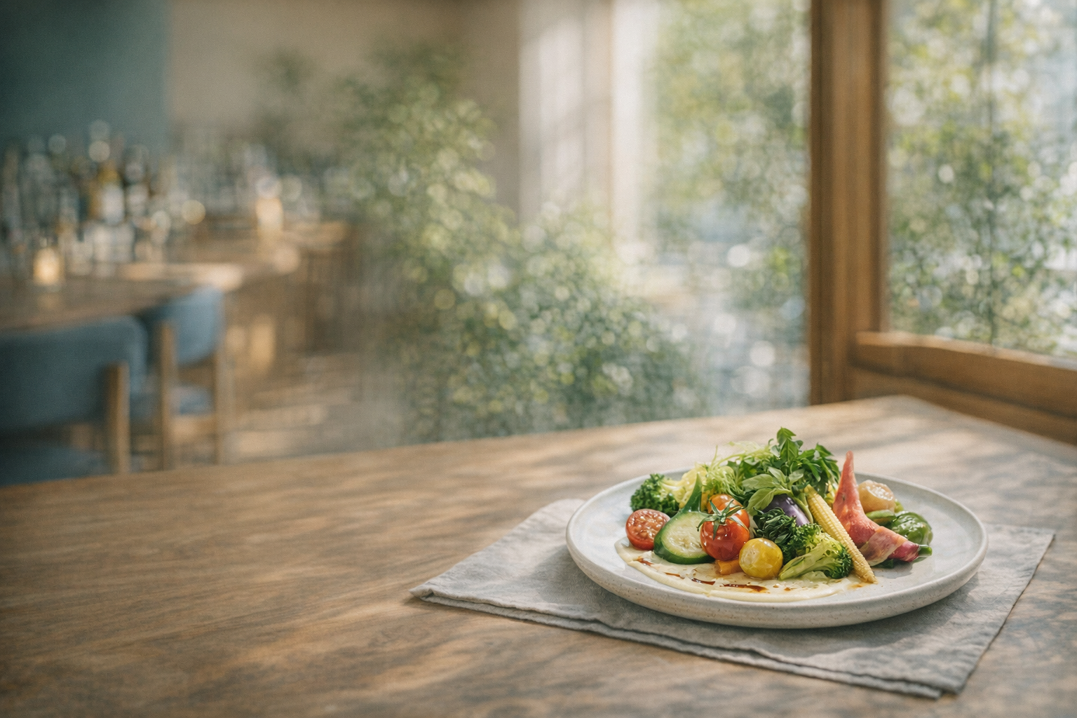 地元野菜を使った季節料理のイメージ