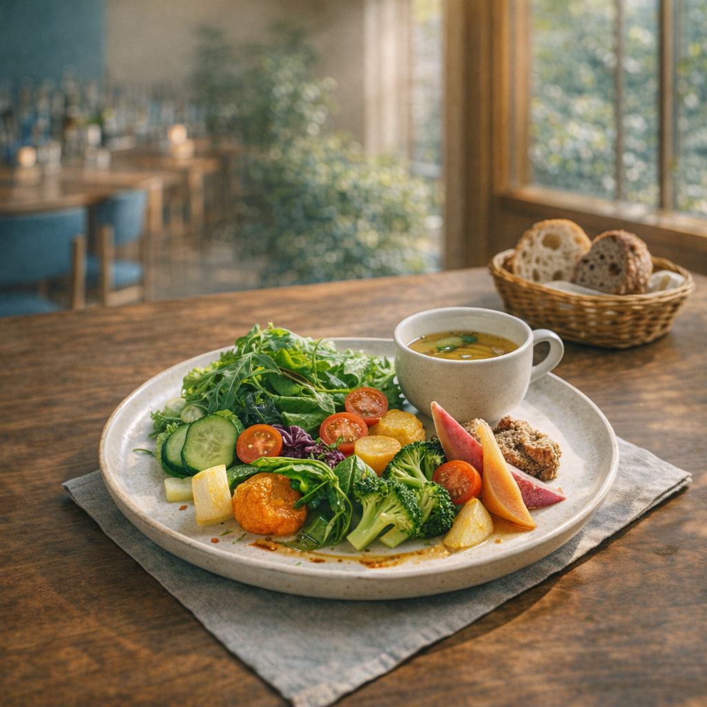 地元野菜を使ったランチプレート